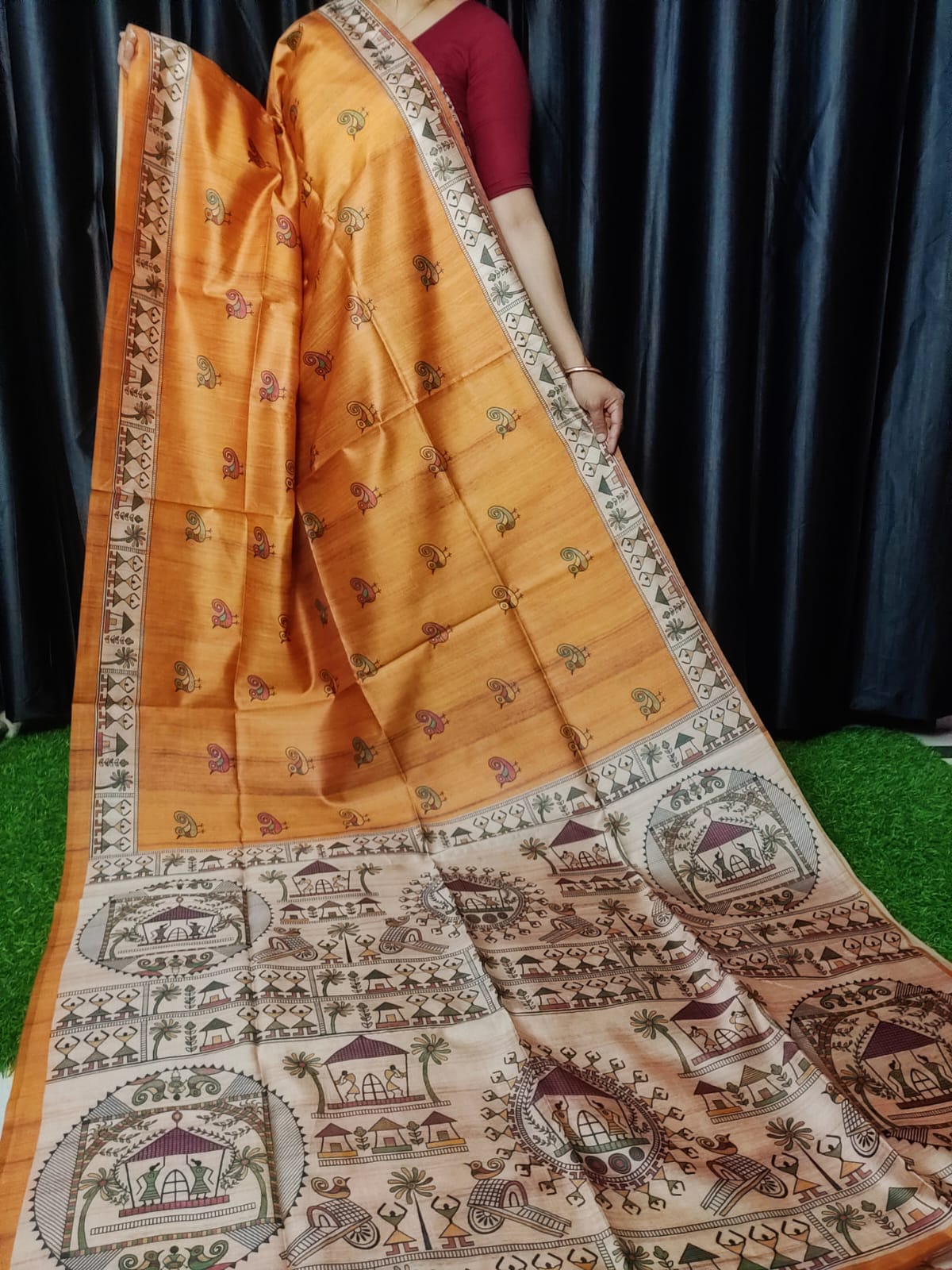 PREMIUM MADHUBANI SAREE