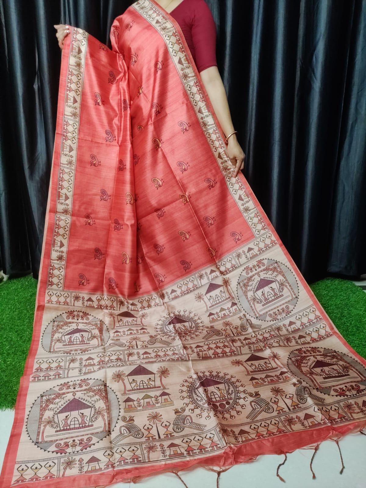 PREMIUM MADHUBANI SAREE