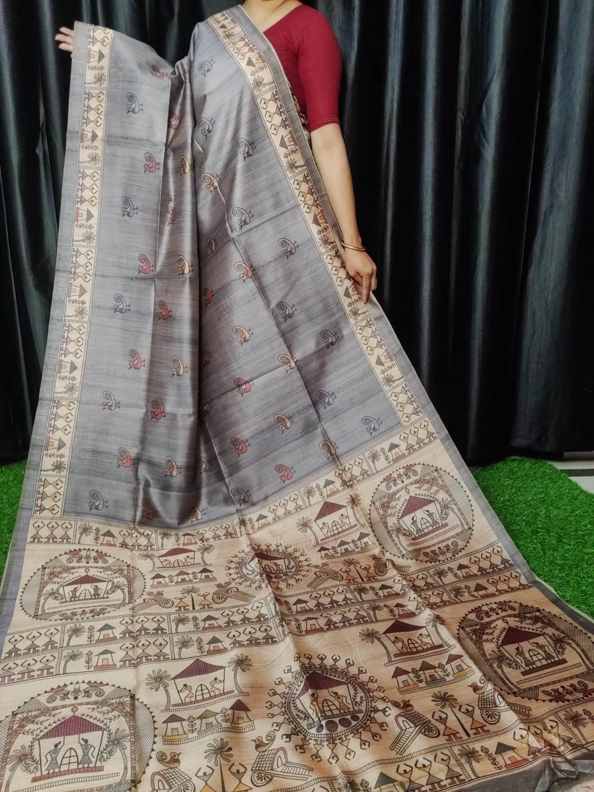 PREMIUM MADHUBANI SAREE